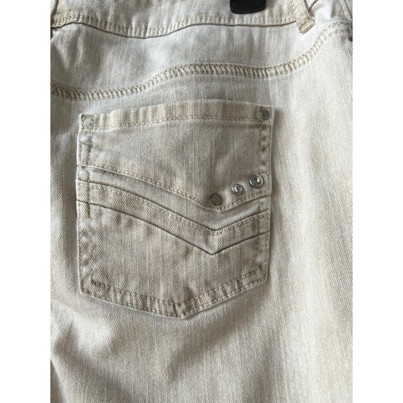 Chico's Platinum Khaki Beige Jeans Ankle Size 1 (women's 8) - Picture 4 of 8